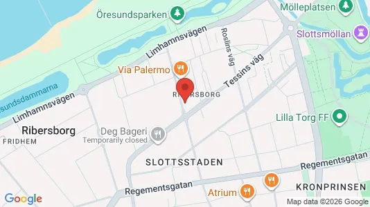 Bostadsrätter till salu i Malmö Centrum - kort over placeringen
