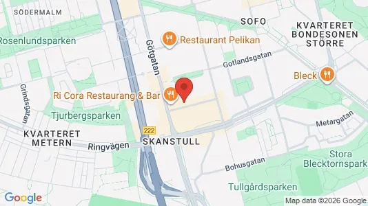 Bostadsrätter till salu i Södermalm - kort over placeringen