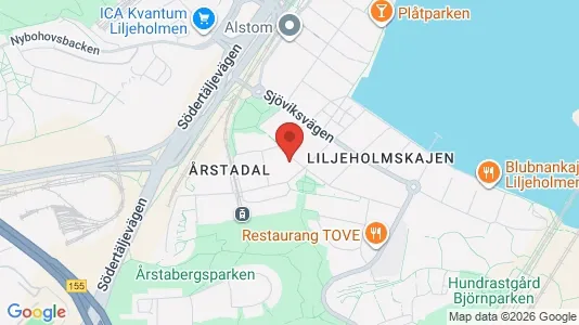 Lägenheter till salu i Södermalm - kort over placeringen