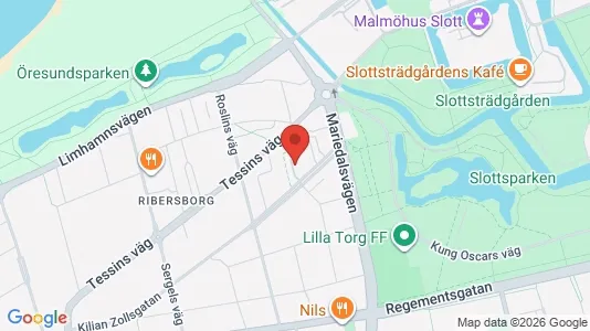 Lägenheter till salu i Malmö Centrum - kort over placeringen