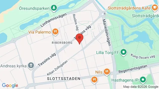 Lägenheter till salu i Malmö Centrum - kort over placeringen