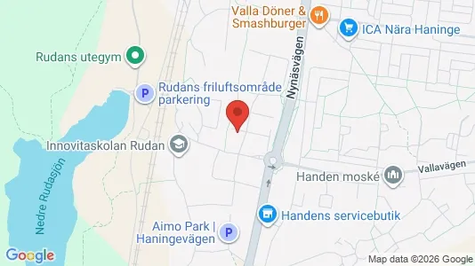 Lägenheter till salu i Haninge - kort over placeringen