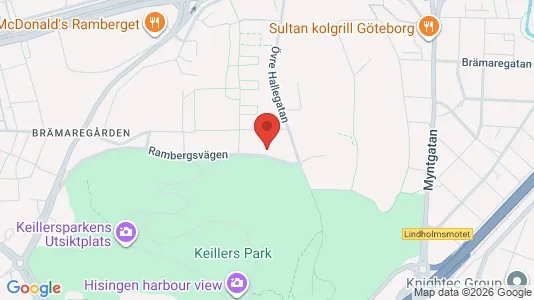Lägenheter till salu i Lundby - kort over placeringen