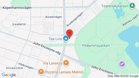 Lägenheter till salu i Malmö Centrum - kort over placeringen