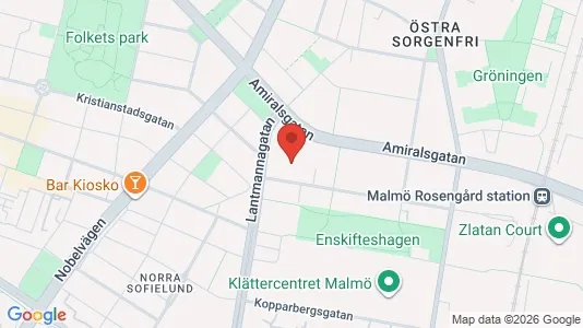 Lägenheter till salu i Malmö Centrum - kort over placeringen
