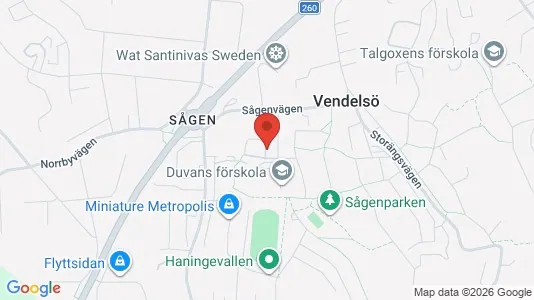 Lägenheter till salu i Haninge - kort over placeringen