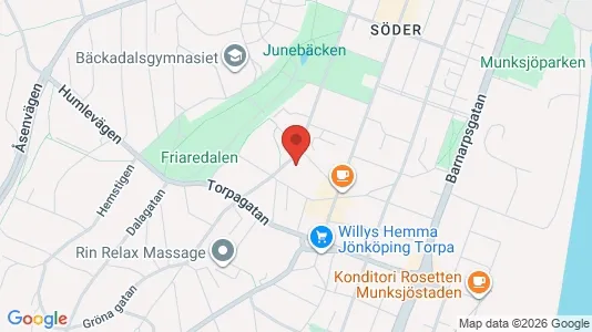 Lägenheter till salu i Jönköping - kort over placeringen