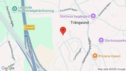 Lägenheter till salu i Huddinge - kort over placeringen