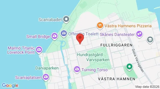 Lägenheter till salu i Malmö Centrum - kort over placeringen
