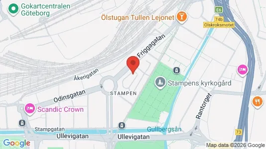 Lägenheter till salu i Göteborg Centrum - kort over placeringen