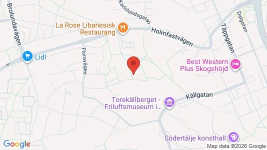 Lägenheter till salu i Södertälje - kort over placeringen