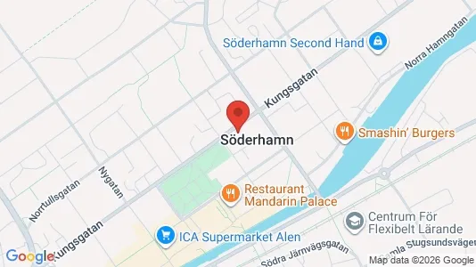 Lägenheter till salu i Söderhamn - kort over placeringen