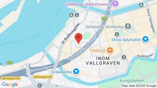 Lägenheter till salu i Göteborg Centrum - kort over placeringen