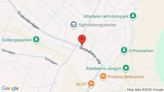 Lägenheter till salu i Nacka - kort over placeringen