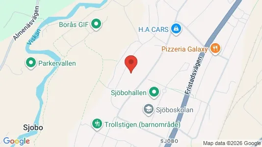 Lägenheter till salu i Borås - kort over placeringen
