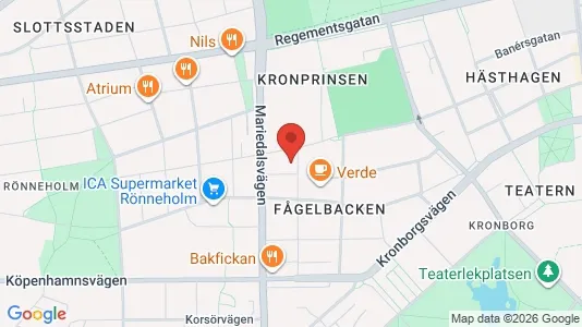 Lägenheter till salu i Malmö Centrum - kort over placeringen