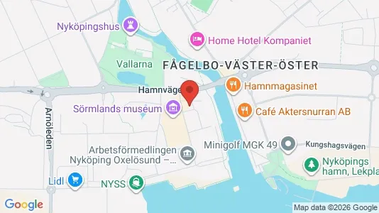 Lägenheter till salu i Nyköping - kort over placeringen