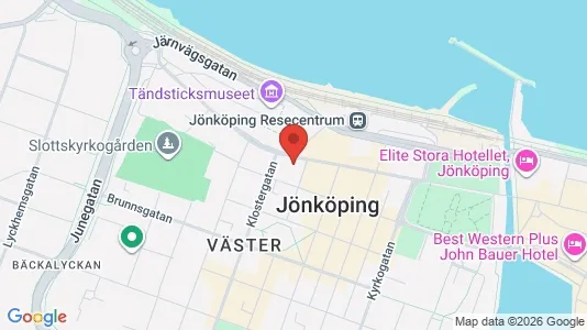 Lägenheter till salu i Jönköping - kort over placeringen