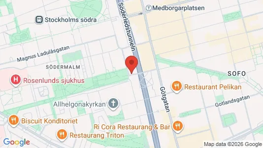 Lägenheter till salu i Södermalm - kort over placeringen