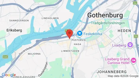 Hus till salu i Göteborg Centrum - kort over placeringen