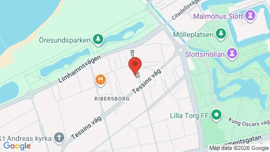 Lägenheter till salu i Malmö Centrum - kort over placeringen