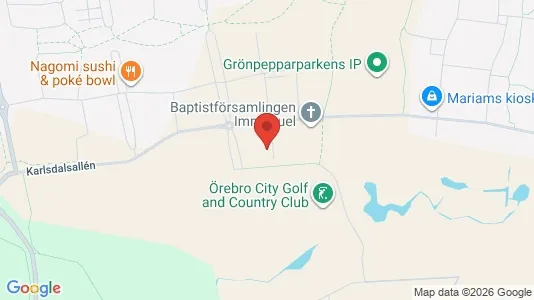 Lägenheter till salu i Örebro - kort over placeringen