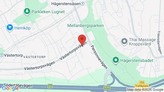 Lägenheter till salu i Söderort - kort over placeringen