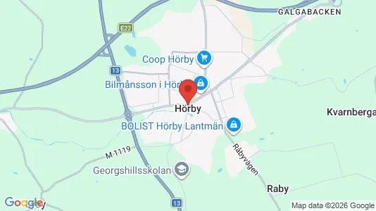 Hus till salu i Hörby - Bild från Google Street View