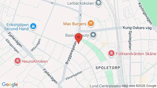 Lägenheter till salu i Lund - kort over placeringen
