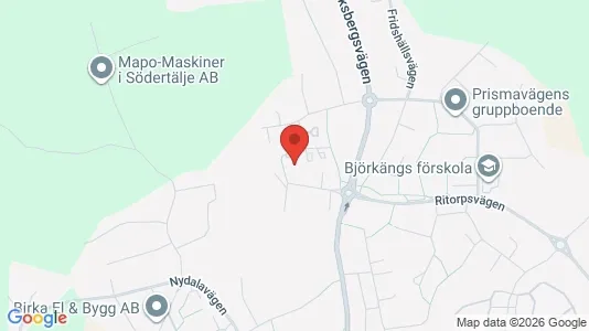 Lägenheter till salu i Södertälje - kort over placeringen