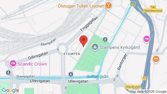 Lägenheter till salu i Göteborg Centrum - kort over placeringen