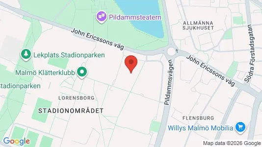 Lägenheter till salu i Malmö Centrum - kort over placeringen