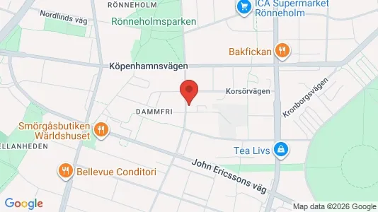 Lägenheter till salu i Malmö Centrum - kort over placeringen