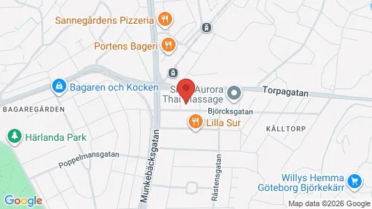 Lägenheter till salu i Örgryte-Härlanda - kort over placeringen