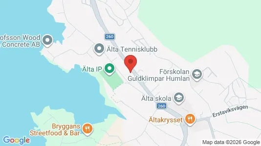 Lägenheter till salu i Nacka - kort over placeringen