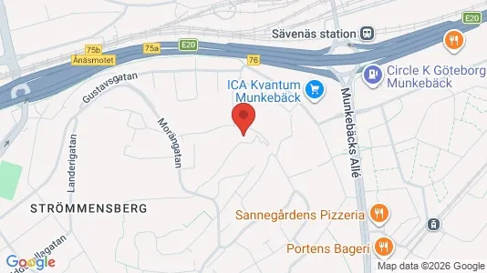 Lägenheter till salu i Örgryte-Härlanda - kort over placeringen