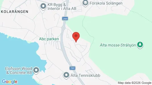 Lägenheter till salu i Nacka - kort over placeringen