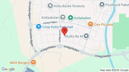 Lägenheter till salu i Kungsbacka - kort over placeringen