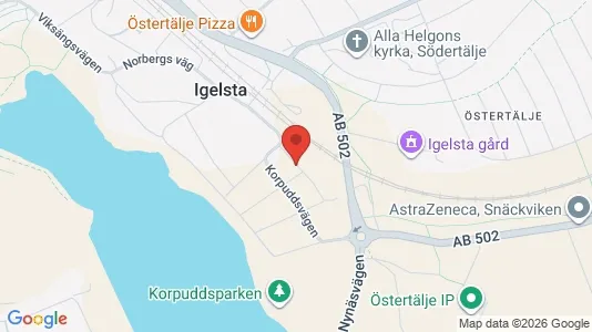 Lägenheter till salu i Södertälje - kort over placeringen