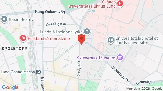 Lägenheter till salu i Lund - kort over placeringen