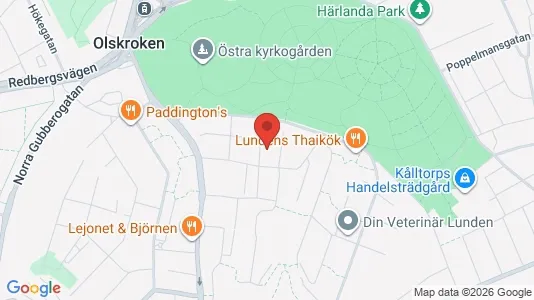 Lägenheter till salu i Örgryte-Härlanda - kort over placeringen