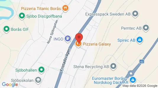 Lägenheter till salu i Borås - kort over placeringen