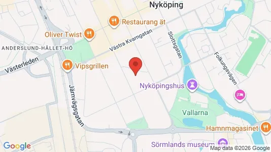 Lägenheter till salu i Nyköping - kort over placeringen
