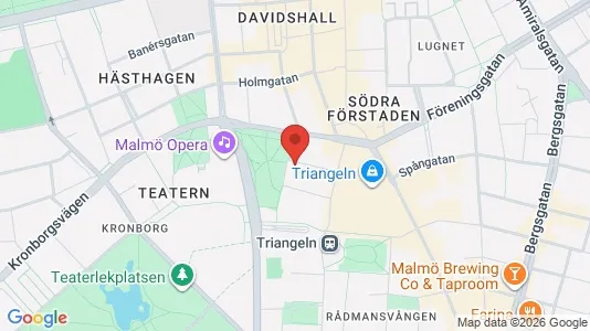 Lägenheter till salu i Malmö Centrum - kort over placeringen
