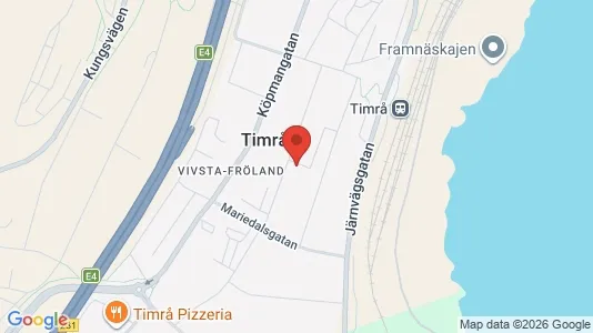 Lägenheter till salu i Timrå - kort over placeringen