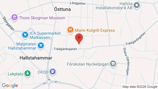 Lägenheter till salu i Hallstahammar - kort over placeringen