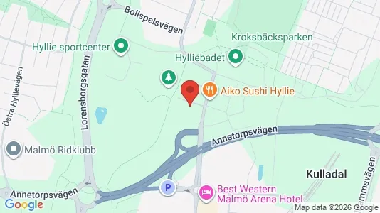 Lägenheter till salu i Hyllie - kort over placeringen