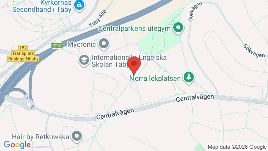 Lägenheter till salu i Täby - kort over placeringen