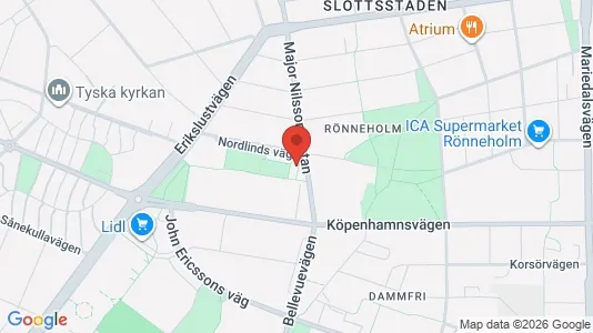 Lägenheter till salu i Malmö Centrum - kort over placeringen