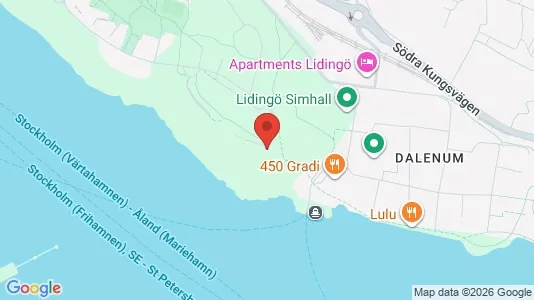 Lägenheter till salu i Lidingö - kort over placeringen